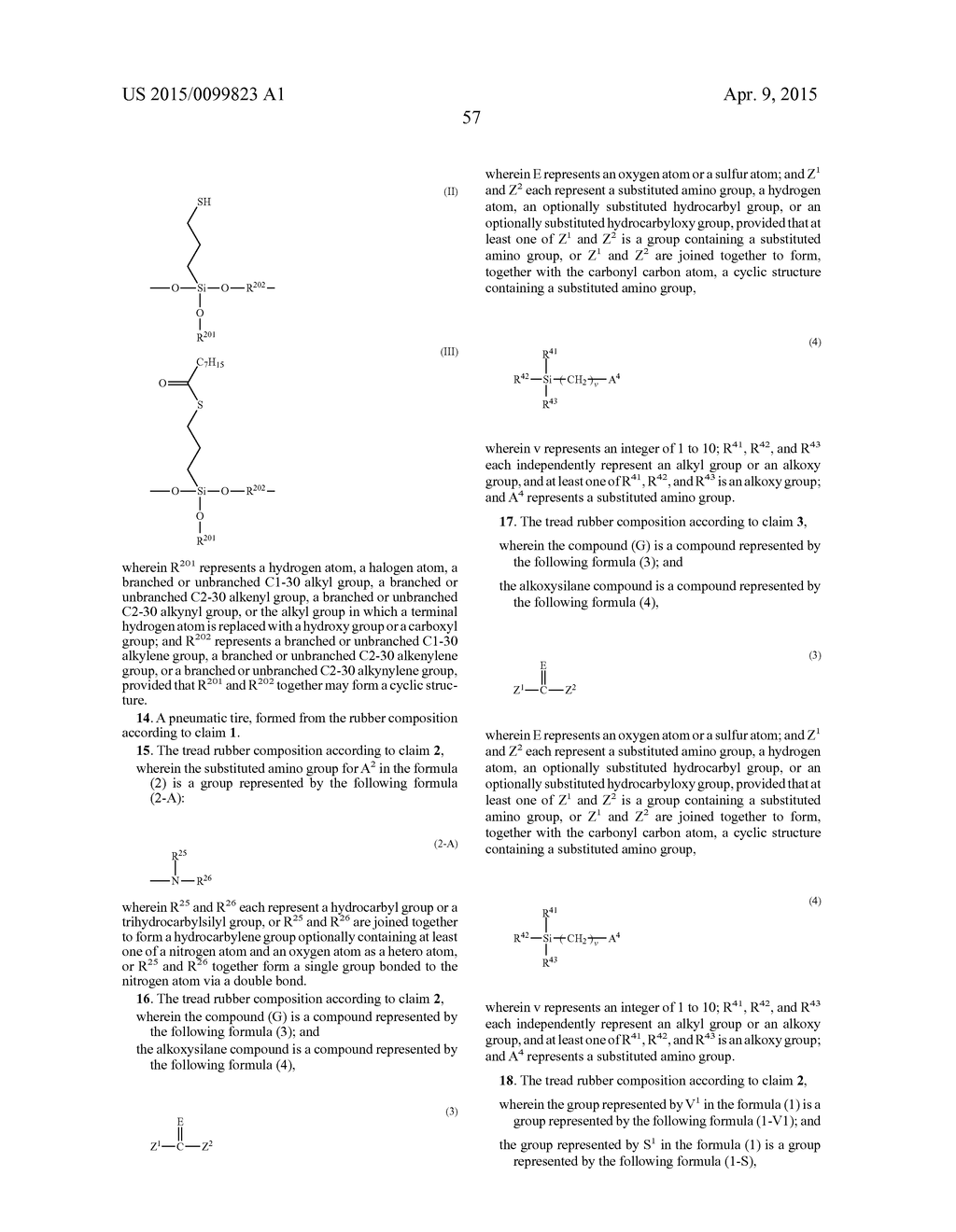 TREAD RUBBER COMPOSITION AND PNEUMATIC TIRE - diagram, schematic, and image 58