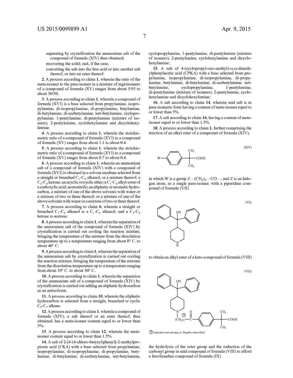 PROCESS FOR THE PURIFICATION OF 2-PHENYL-2-METHYL-PROPANOIC ACID     DERIVATIVES - diagram, schematic, and image 08
