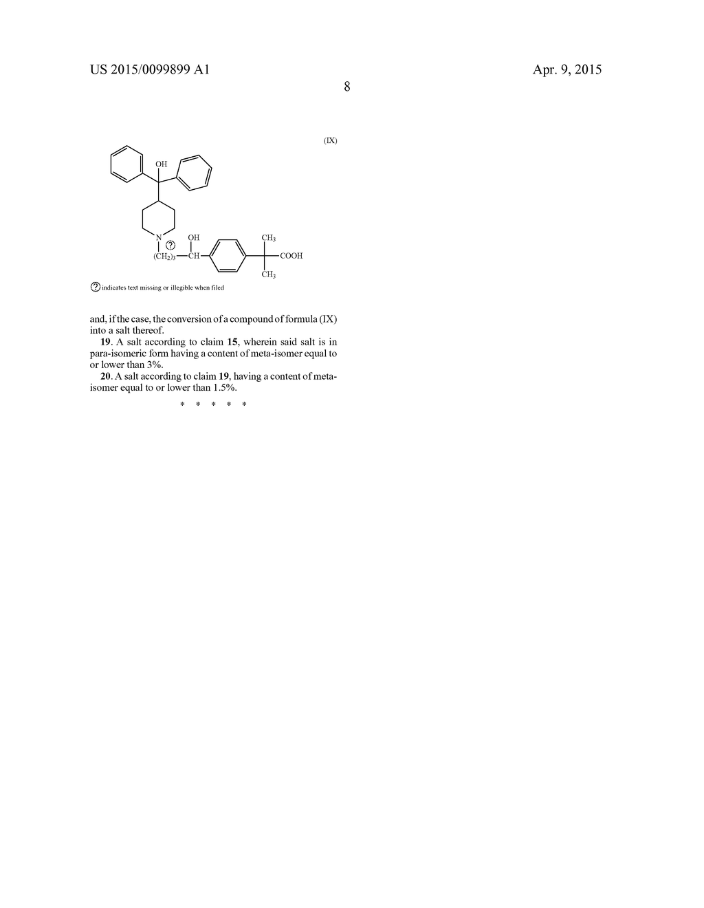 PROCESS FOR THE PURIFICATION OF 2-PHENYL-2-METHYL-PROPANOIC ACID     DERIVATIVES - diagram, schematic, and image 09