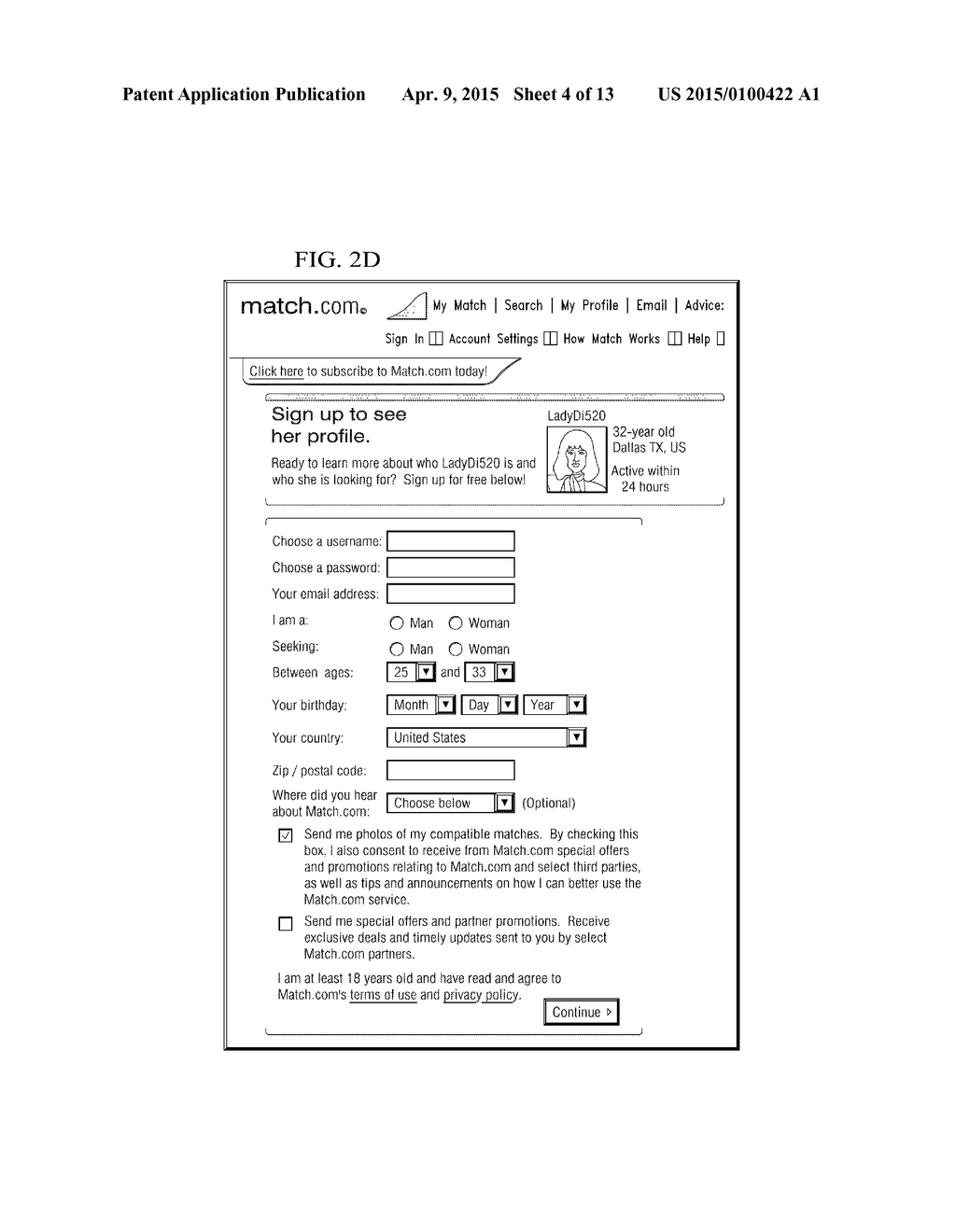 SYSTEM AND METHOD FOR PROMOTING A PROFILE OF A PARTICULAR USER IN A     NETWORK ENVIRONMENT - diagram, schematic, and image 05