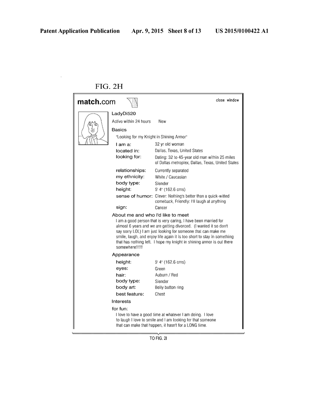 SYSTEM AND METHOD FOR PROMOTING A PROFILE OF A PARTICULAR USER IN A     NETWORK ENVIRONMENT - diagram, schematic, and image 09