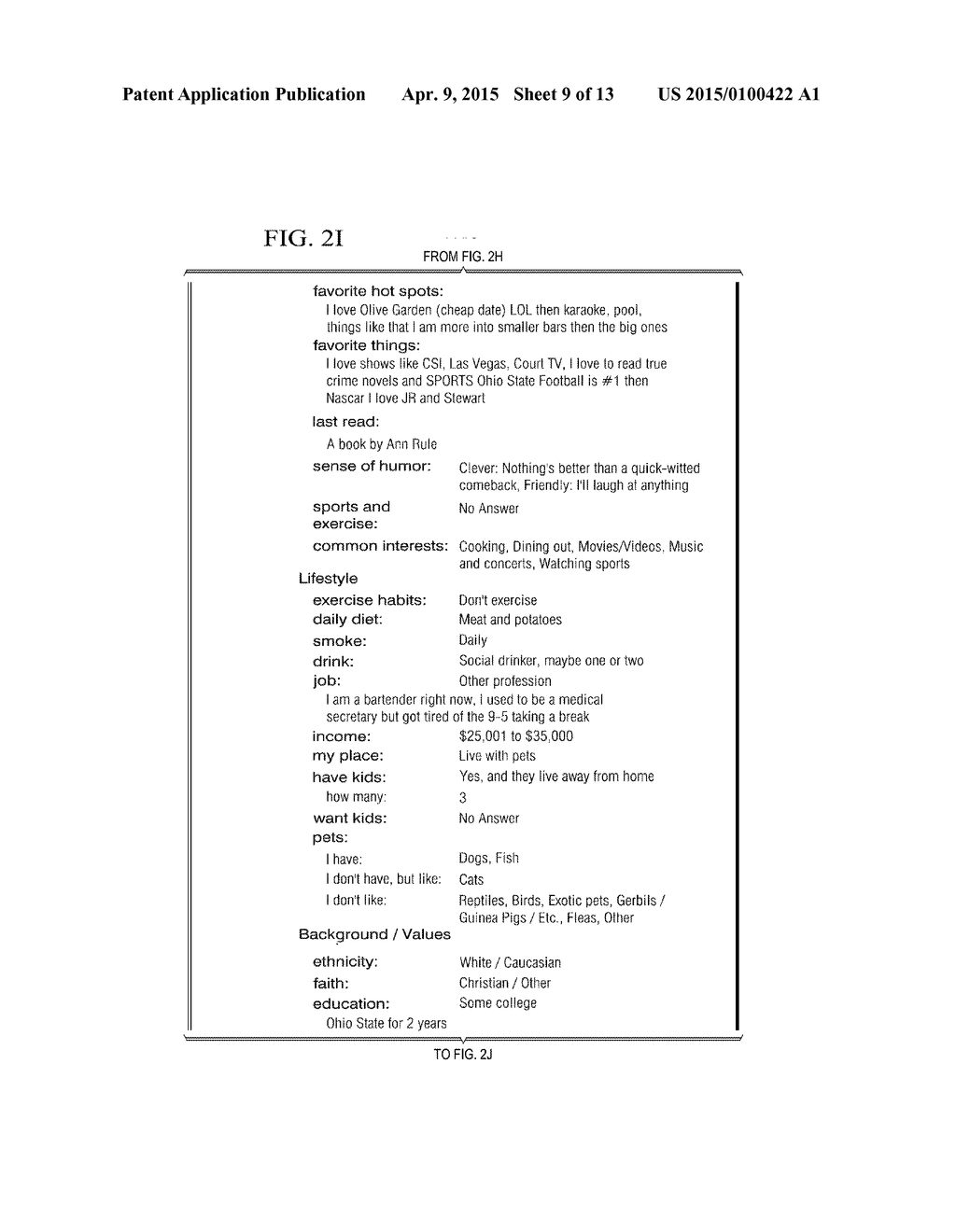 SYSTEM AND METHOD FOR PROMOTING A PROFILE OF A PARTICULAR USER IN A     NETWORK ENVIRONMENT - diagram, schematic, and image 10