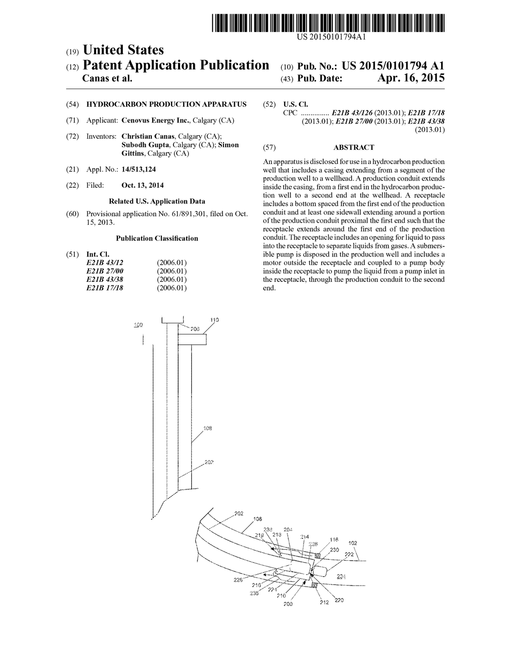 HYDROCARBON PRODUCTION APPARATUS - diagram, schematic, and image 01