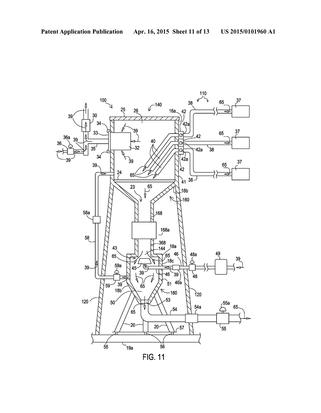 SYSTEM AND PROCESS FOR INJECTING CATALYST AND/OR ADDITIVES INTO A     FLUIDIZED CATALYTIC CRACKING UNIT - diagram, schematic, and image 12