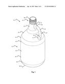 GLASS CONTAINER WITH ROLL-ON CLOSURE diagram and image