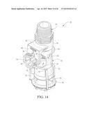 SPRINKLER WITH MULTI-FUNCTIONAL, SIDE-LOAD NOZZLE INSERT WITH BALL-TYPE     VALVE diagram and image