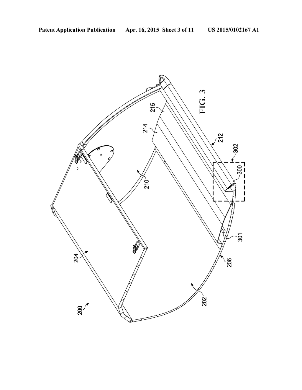 Method and Apparatus for Attaching a Trim to a Cover of a Bin Assembly - diagram, schematic, and image 04