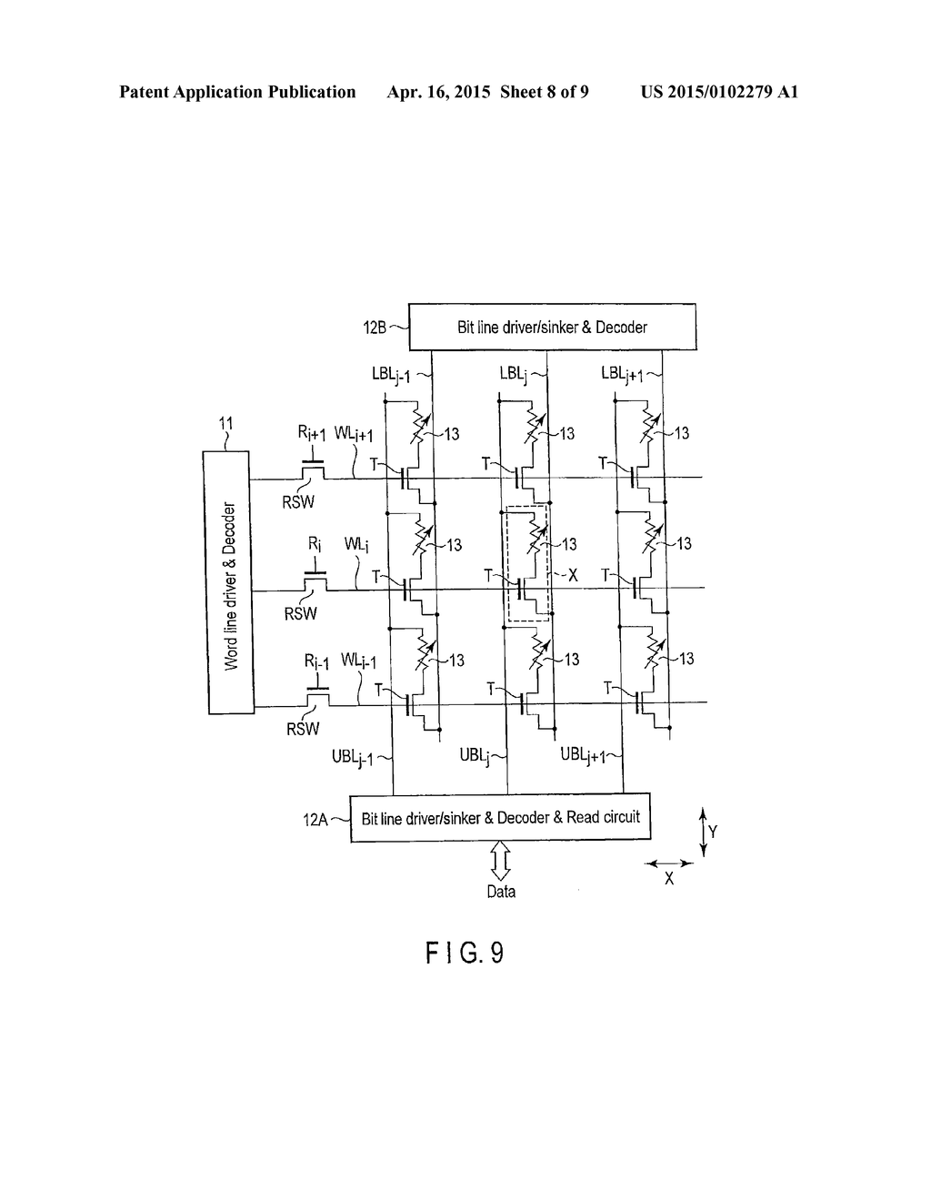 RESISTANCE CHANGE DEVICE AND MEMORY CELL ARRAY - diagram, schematic, and image 09