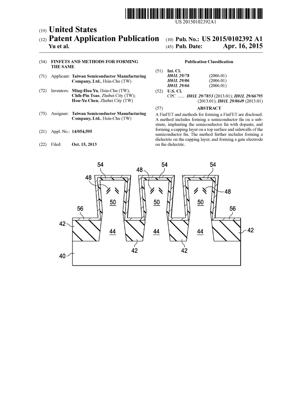 FinFETs and Methods for Forming the Same - diagram, schematic, and image 01