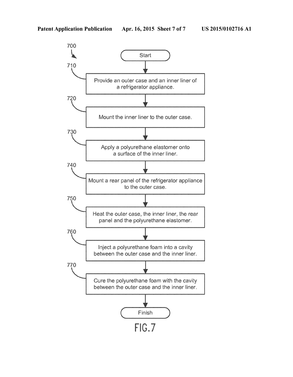 REFRIGERATOR APPLIANCE AND A METHOD FOR MANUFACTURING THE SAME - diagram, schematic, and image 08