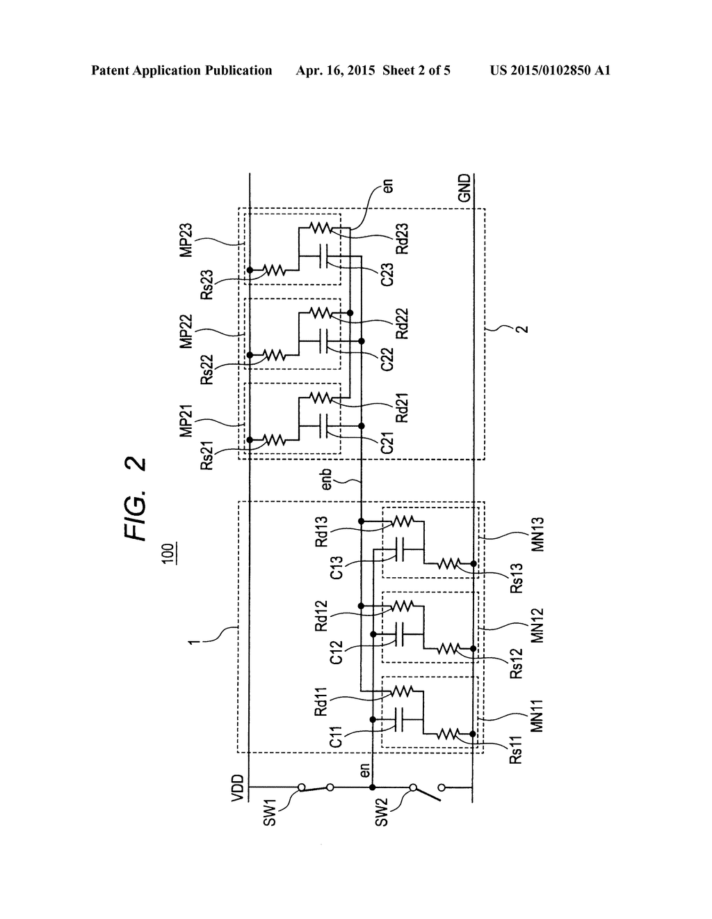 DECOUPLING CIRCUIT AND SEMICONDUCTOR INTEGRATED CIRCUIT - diagram, schematic, and image 03