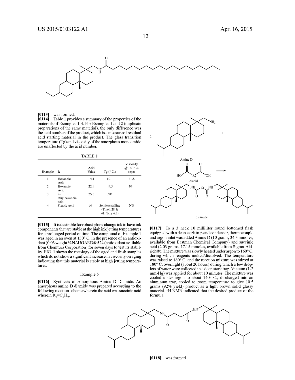 Phase Change Ink Containing Amorphous Amides - diagram, schematic, and image 17