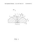 LENS AND LIGHT SOURCE MODULE WITH THE SAME diagram and image