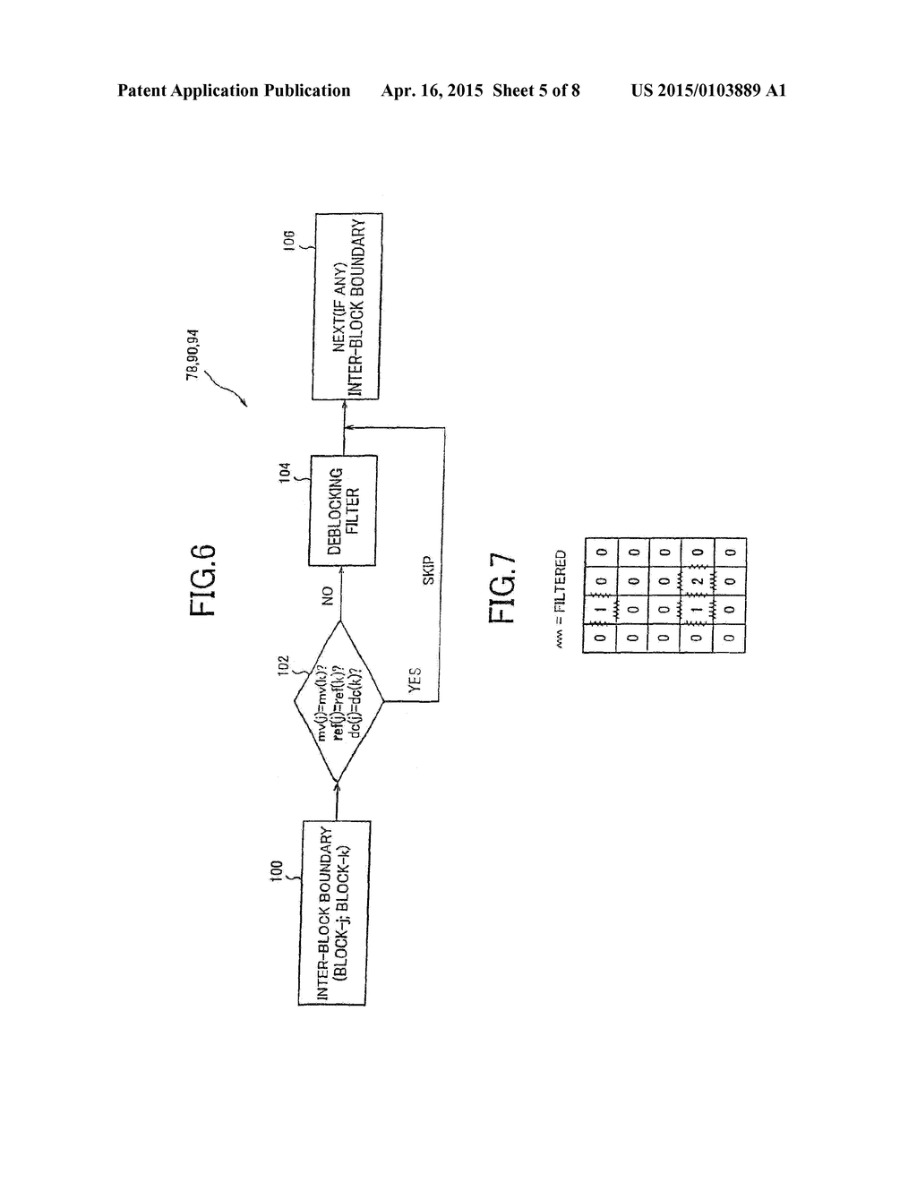 ADAPTIVE FILTERING BASED UPON BOUNDARY STRENGTH - diagram, schematic, and image 06