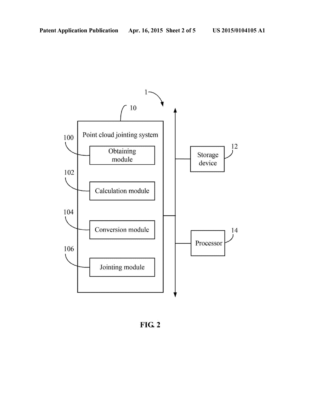 COMPUTING DEVICE AND METHOD FOR JOINTING POINT CLOUDS - diagram, schematic, and image 03