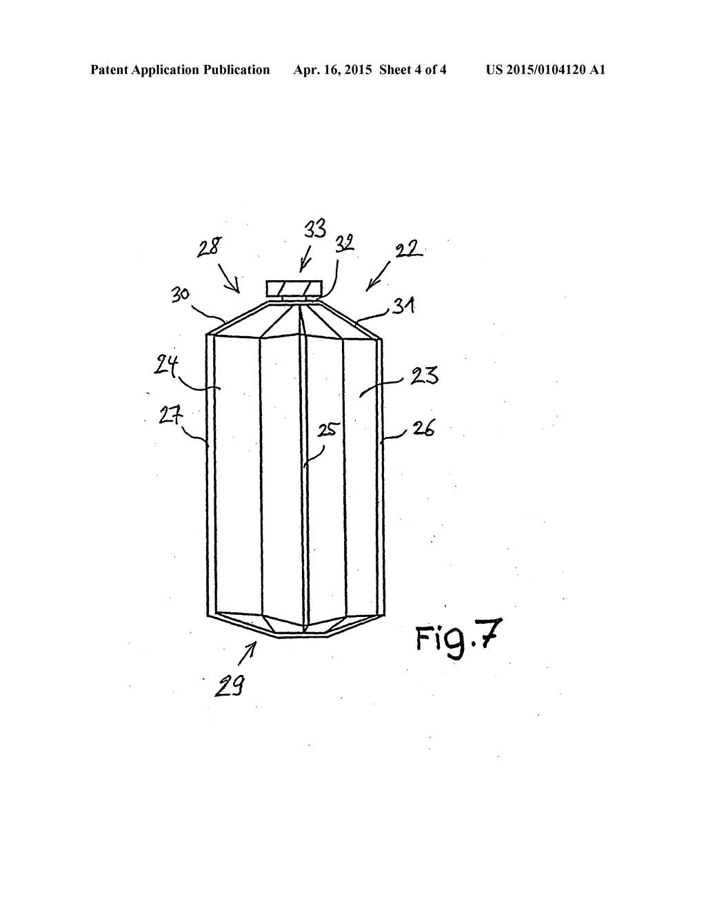 Side-gusseted bag made of film - diagram, schematic, and image 05