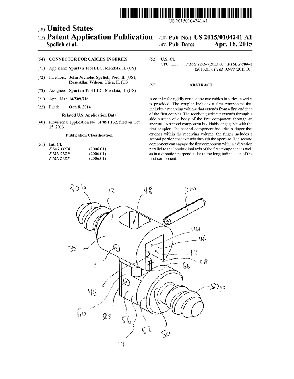 CONNECTOR FOR CABLES IN SERIES - diagram, schematic, and image 01