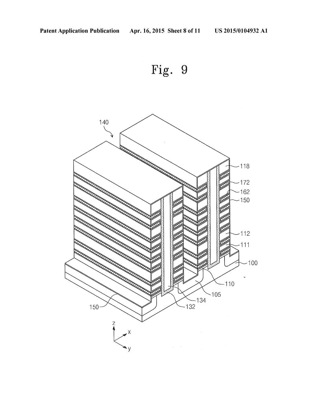 COMPOSITIONS FOR ETCHING AND METHODS OF FORMING A SEMICONDUCTOR DEVICE     USING THE SAME - diagram, schematic, and image 09