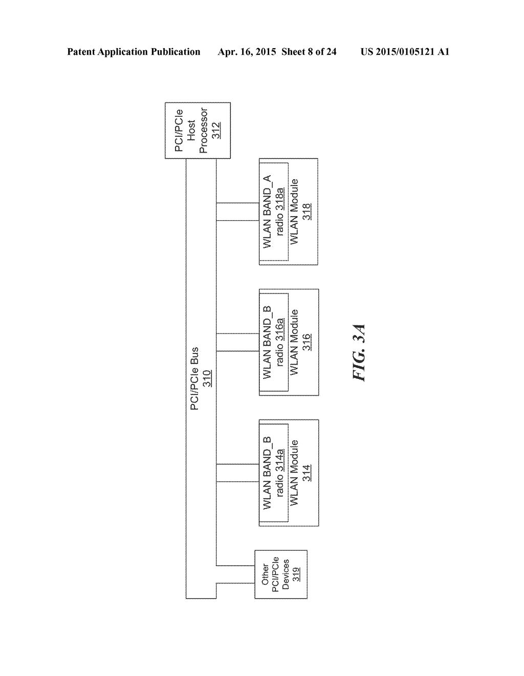 FRONT-END MODULE AND ANTENNA DESIGN FOR A WIRELESS DEVICE SIMULTANEOUSLY     USING WLAN MODULES OPERATING IN DIFFERENT WIRELESS BANDS - diagram, schematic, and image 09