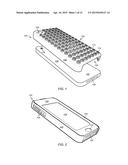 PROTECTIVE COVER FOR ELECTRONIC DEVICE WITH SURFACE FOR ATTACHING BUILDING     ELEMENTS diagram and image