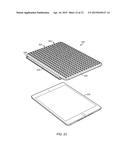 PROTECTIVE COVER FOR ELECTRONIC DEVICE WITH SURFACE FOR ATTACHING BUILDING     ELEMENTS diagram and image