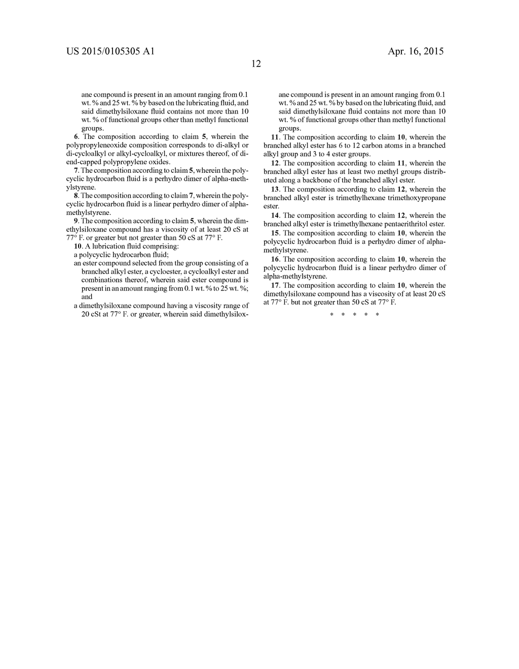 High Elastohydrodynamic Shear Strength Fluid Compositions - diagram, schematic, and image 13