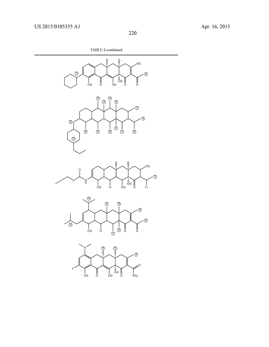 4-DEDIMETHYLAMINO TETRACYCLINE COMPOUNDS - diagram, schematic, and image 221