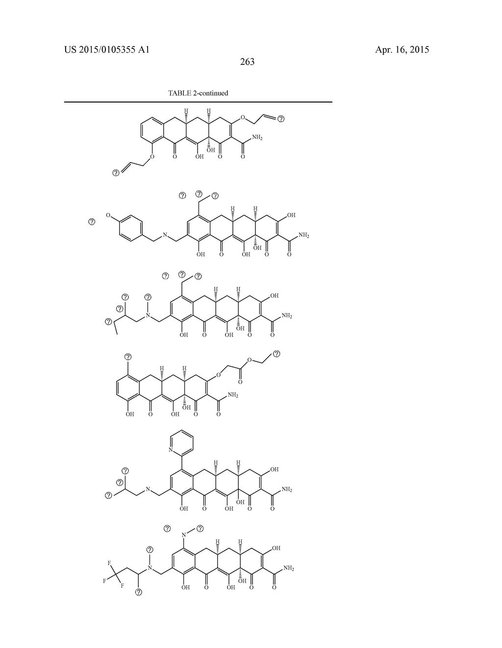 4-DEDIMETHYLAMINO TETRACYCLINE COMPOUNDS - diagram, schematic, and image 264