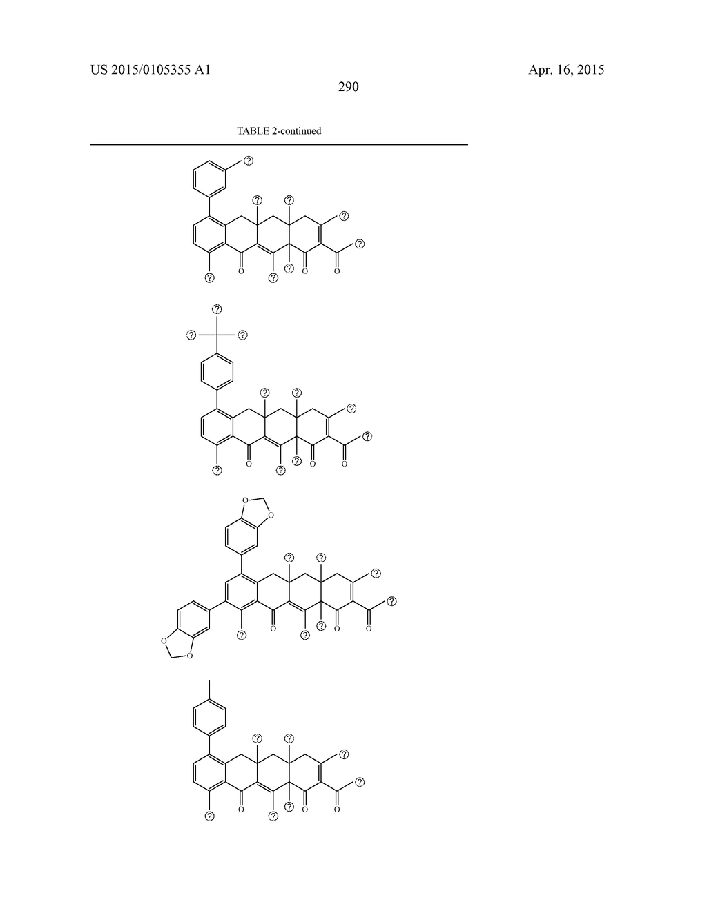 4-DEDIMETHYLAMINO TETRACYCLINE COMPOUNDS - diagram, schematic, and image 291