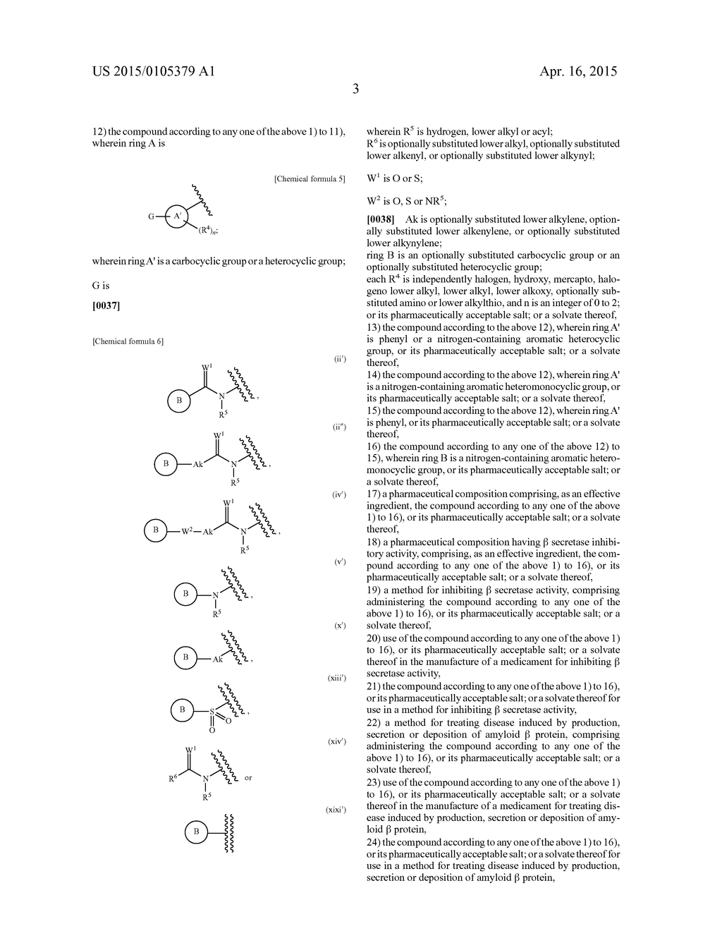 SULFUR-CONTAINING HETEROCYCLIC DERIVATIVE HAVING BETA SECRETASE INHIBITORY     ACTIVITY - diagram, schematic, and image 04