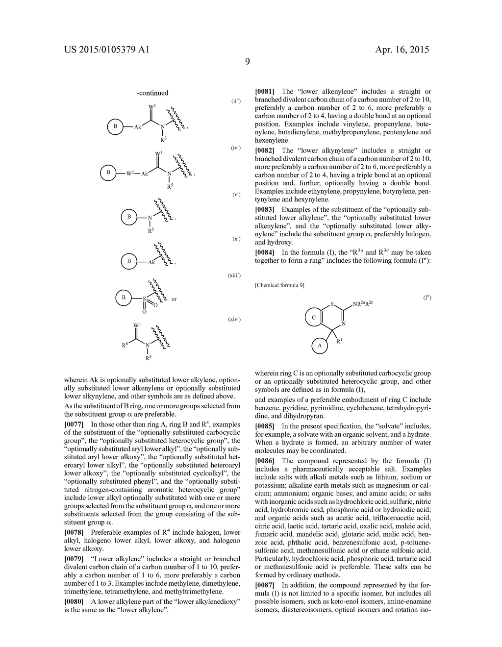 SULFUR-CONTAINING HETEROCYCLIC DERIVATIVE HAVING BETA SECRETASE INHIBITORY     ACTIVITY - diagram, schematic, and image 10