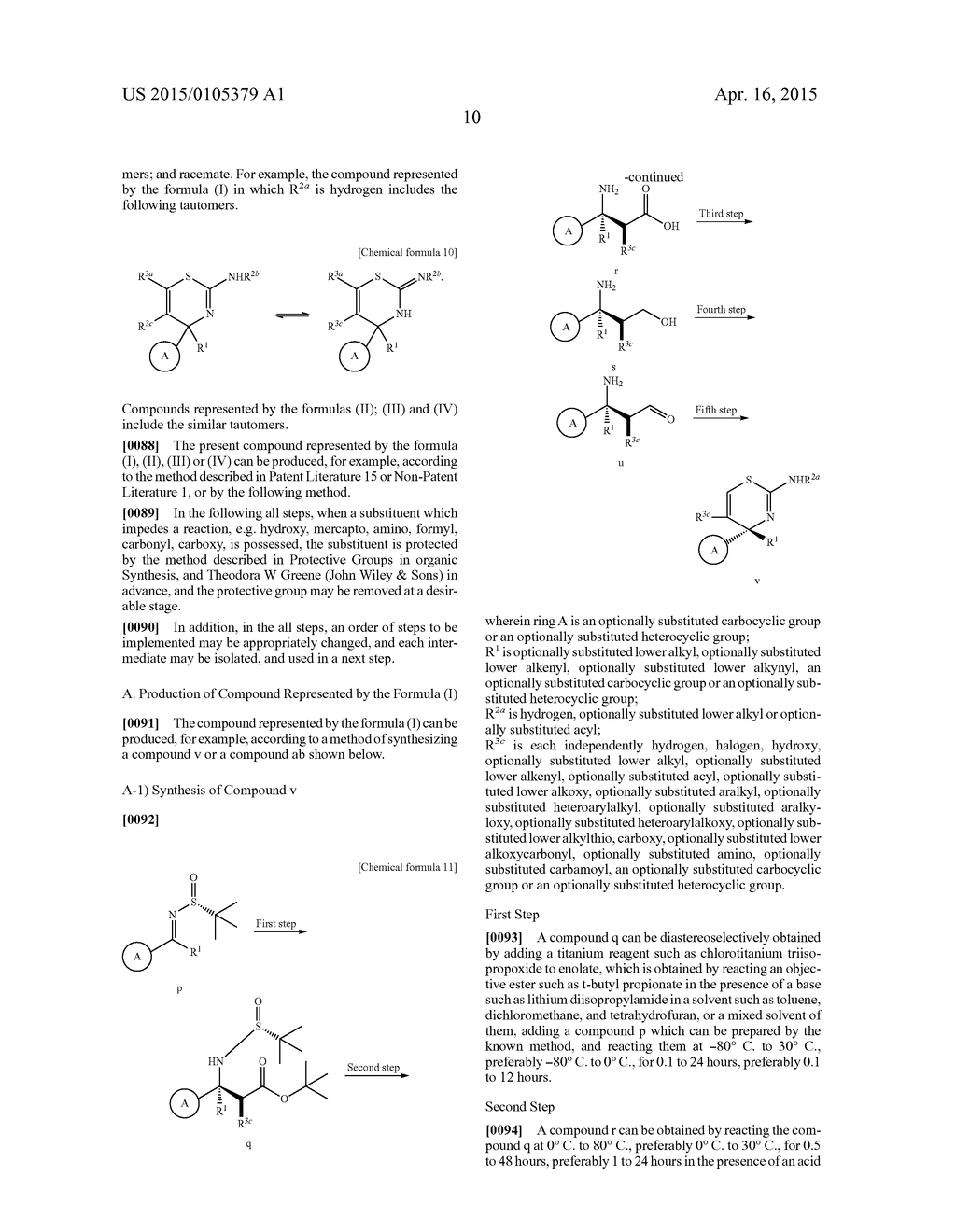 SULFUR-CONTAINING HETEROCYCLIC DERIVATIVE HAVING BETA SECRETASE INHIBITORY     ACTIVITY - diagram, schematic, and image 11