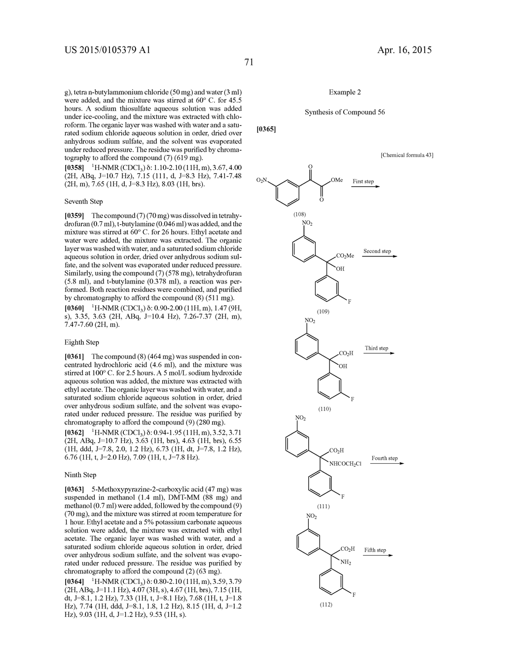 SULFUR-CONTAINING HETEROCYCLIC DERIVATIVE HAVING BETA SECRETASE INHIBITORY     ACTIVITY - diagram, schematic, and image 72