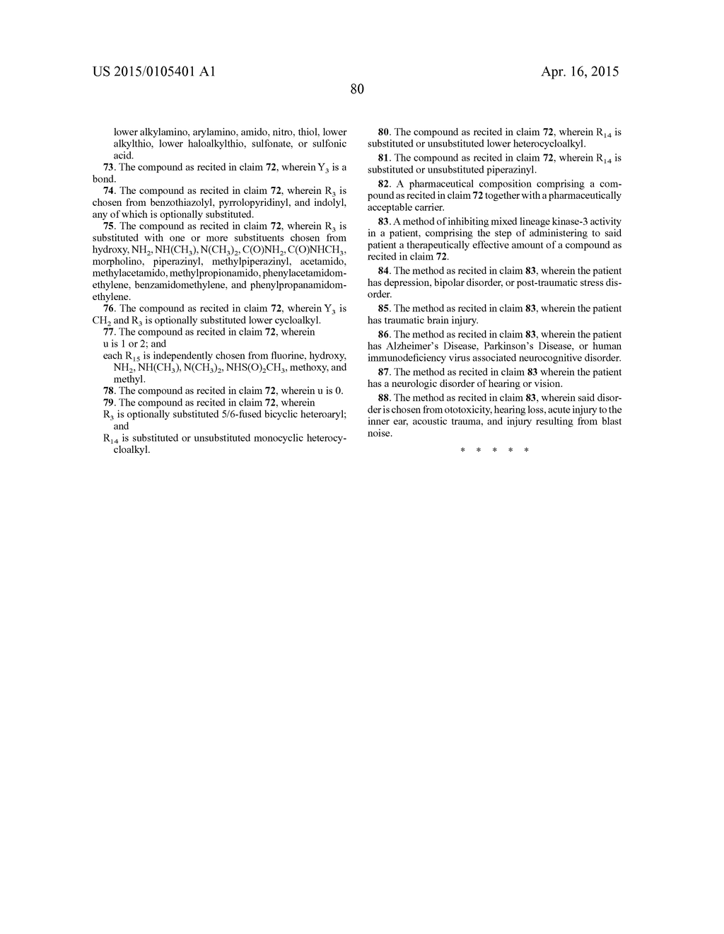 MLK INHIBITORS AND METHODS OF USE - diagram, schematic, and image 81