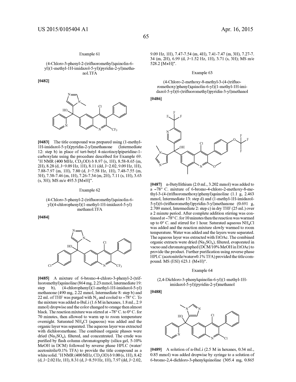 PHENYL LINKED QUINOLINYL MODULATORS OF RORyt - diagram, schematic, and image 66