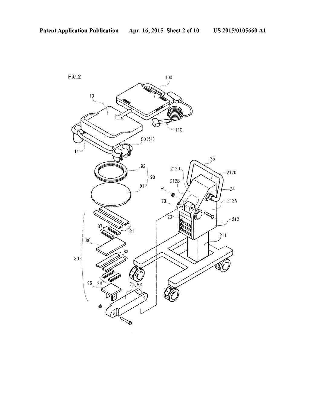 CARRIAGE FOR ULTRASONIC DIAGNOSIS DEVICE - diagram, schematic, and image 03