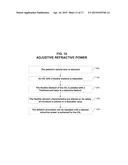 METHOD AND SYSTEM FOR ADJUSTING THE REFRACTIVE POWER OF AN IMPLANTED     INTRAOCULAR LENS diagram and image