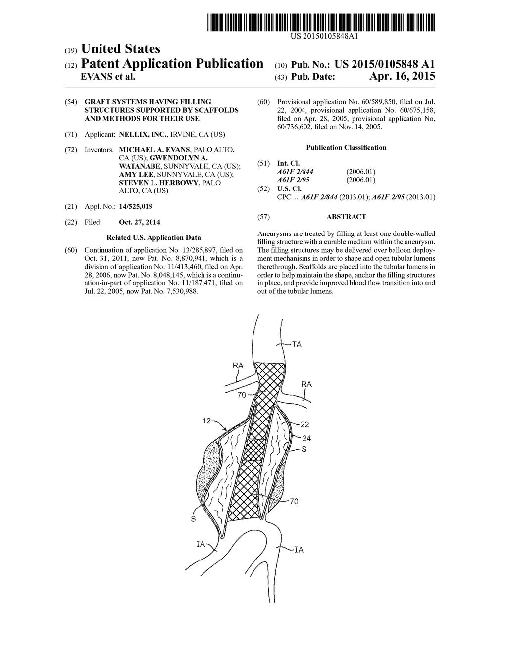 GRAFT SYSTEMS HAVING FILLING STRUCTURES SUPPORTED BY SCAFFOLDS AND METHODS     FOR THEIR USE - diagram, schematic, and image 01