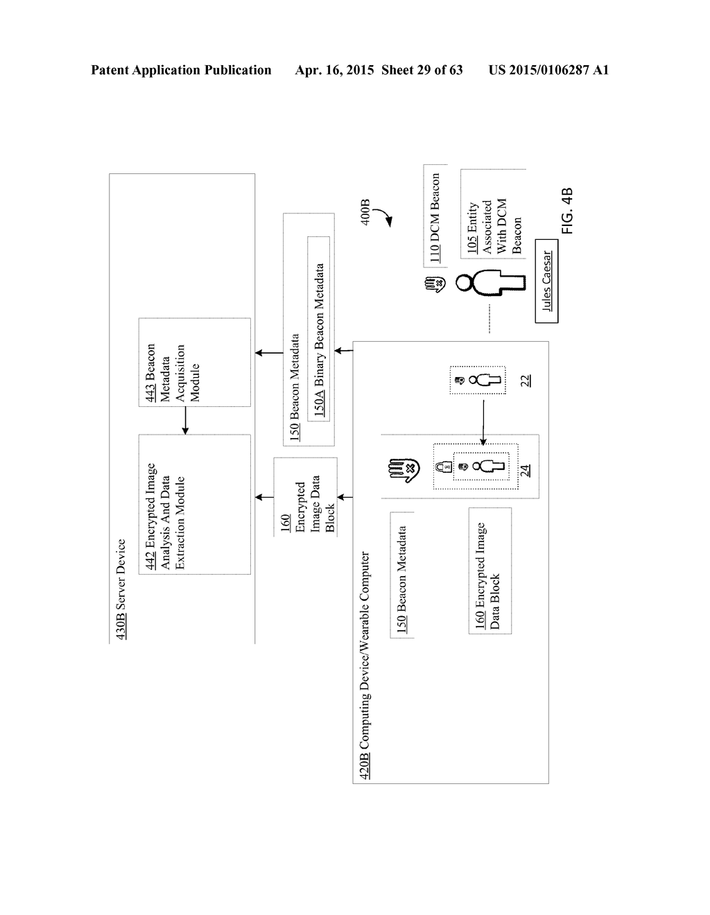 DEVICES, METHODS, AND SYSTEMS FOR MANAGING REPRESENTATIONS OF ENTITIES     THROUGH USE OF PRIVACY BEACONS - diagram, schematic, and image 30