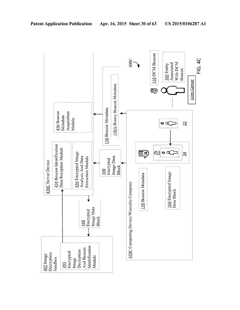 DEVICES, METHODS, AND SYSTEMS FOR MANAGING REPRESENTATIONS OF ENTITIES     THROUGH USE OF PRIVACY BEACONS - diagram, schematic, and image 31