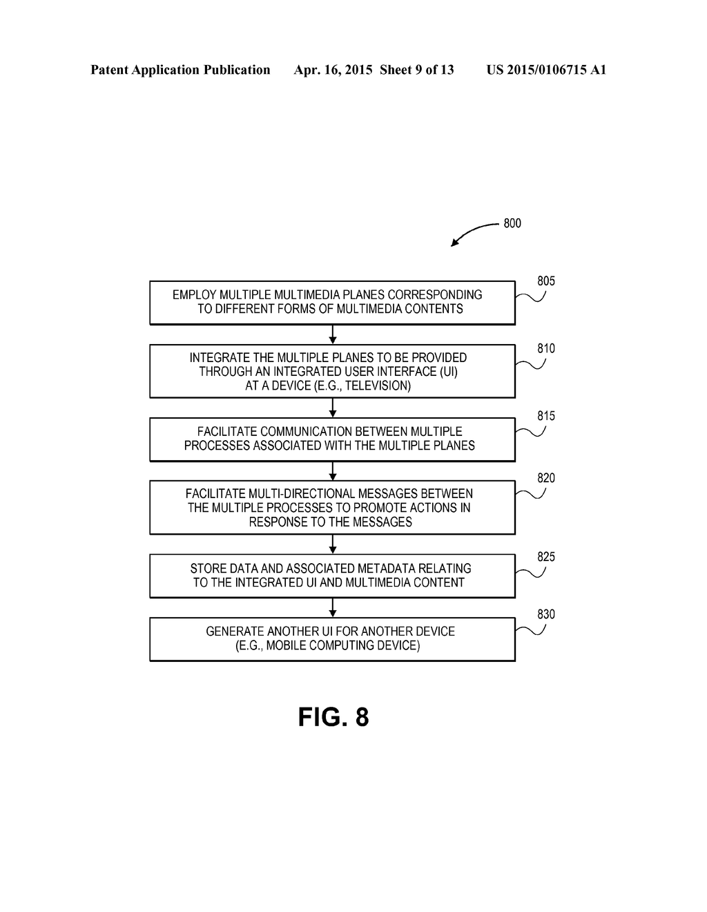 MECHANISM FOR FACILITATING MULTIPLE MULTIMEDIA VIEWING PLANES IN MEDIA     DISPLAY SYSTEMS - diagram, schematic, and image 10