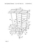 TURBINE BUCKET WITH ENDWALL CONTOUR AND AIRFOIL PROFILE diagram and image