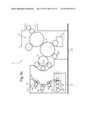 PRINTING PRESS WITH MOBILE INKING CARRIAGE diagram and image