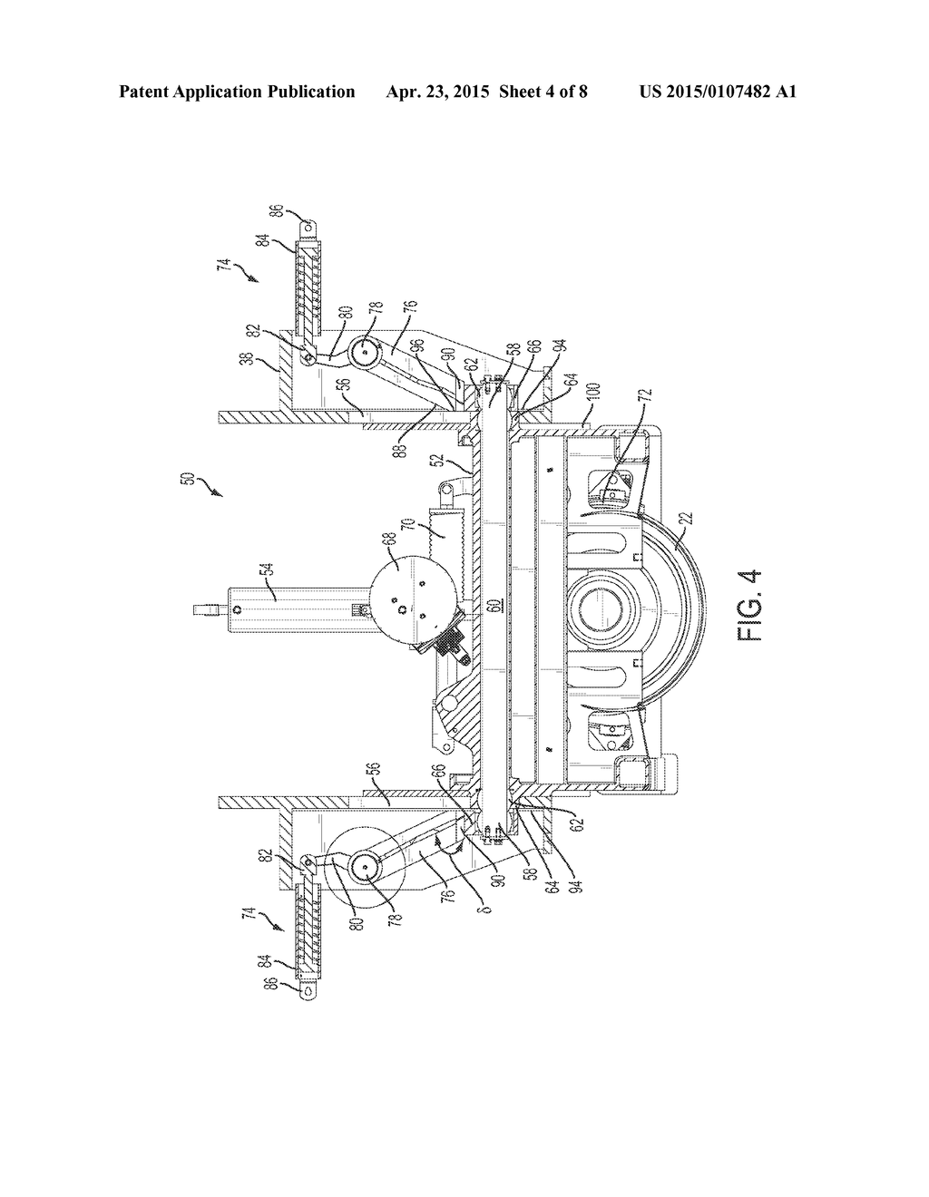 PIVOT AXLE ASSEMBLY FOR ROADWORTHY RAILROAD BALLAST TAMPER APPARATUS - diagram, schematic, and image 05