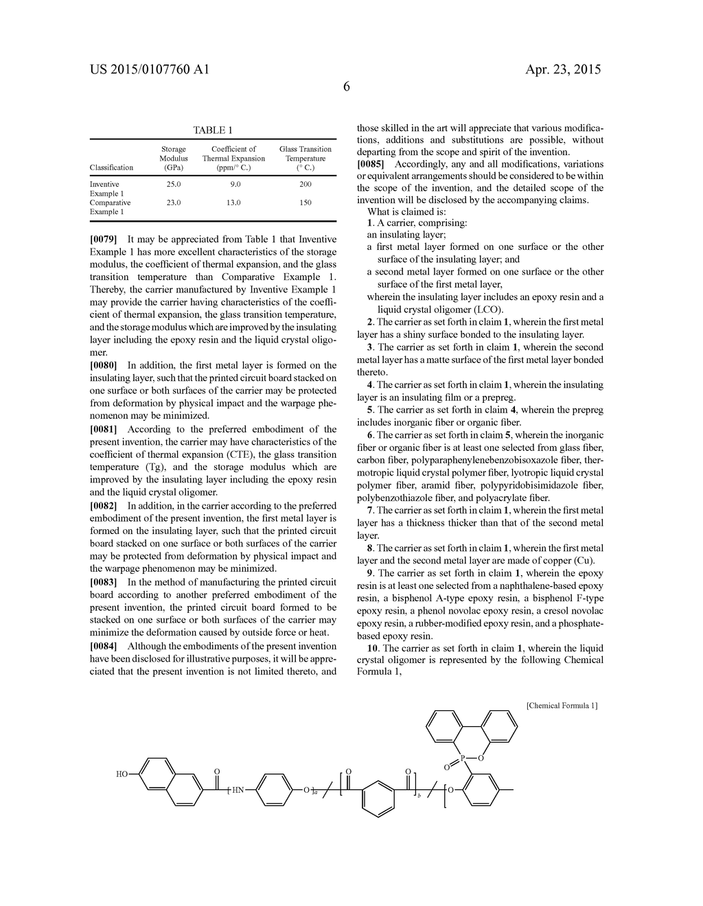 CARRIER AND METHOD OF MANUFACTURING PRINTED CIRCUIT BOARD USING THE SAME - diagram, schematic, and image 11