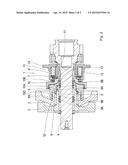 DEVICE FOR RELEASABLY CONNECTING TWO COMPONENT PARTS WITH AT LEAST ONE     SHAFT diagram and image