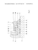 DEVICE FOR RELEASABLY CONNECTING TWO COMPONENT PARTS WITH AT LEAST ONE     SHAFT diagram and image