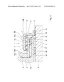 DEVICE FOR RELEASABLY CONNECTING TWO COMPONENT PARTS WITH AT LEAST ONE     SHAFT diagram and image