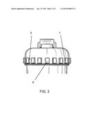 MUG WITH TRAPEZOID-SHAPED PROTRUSIONS diagram and image