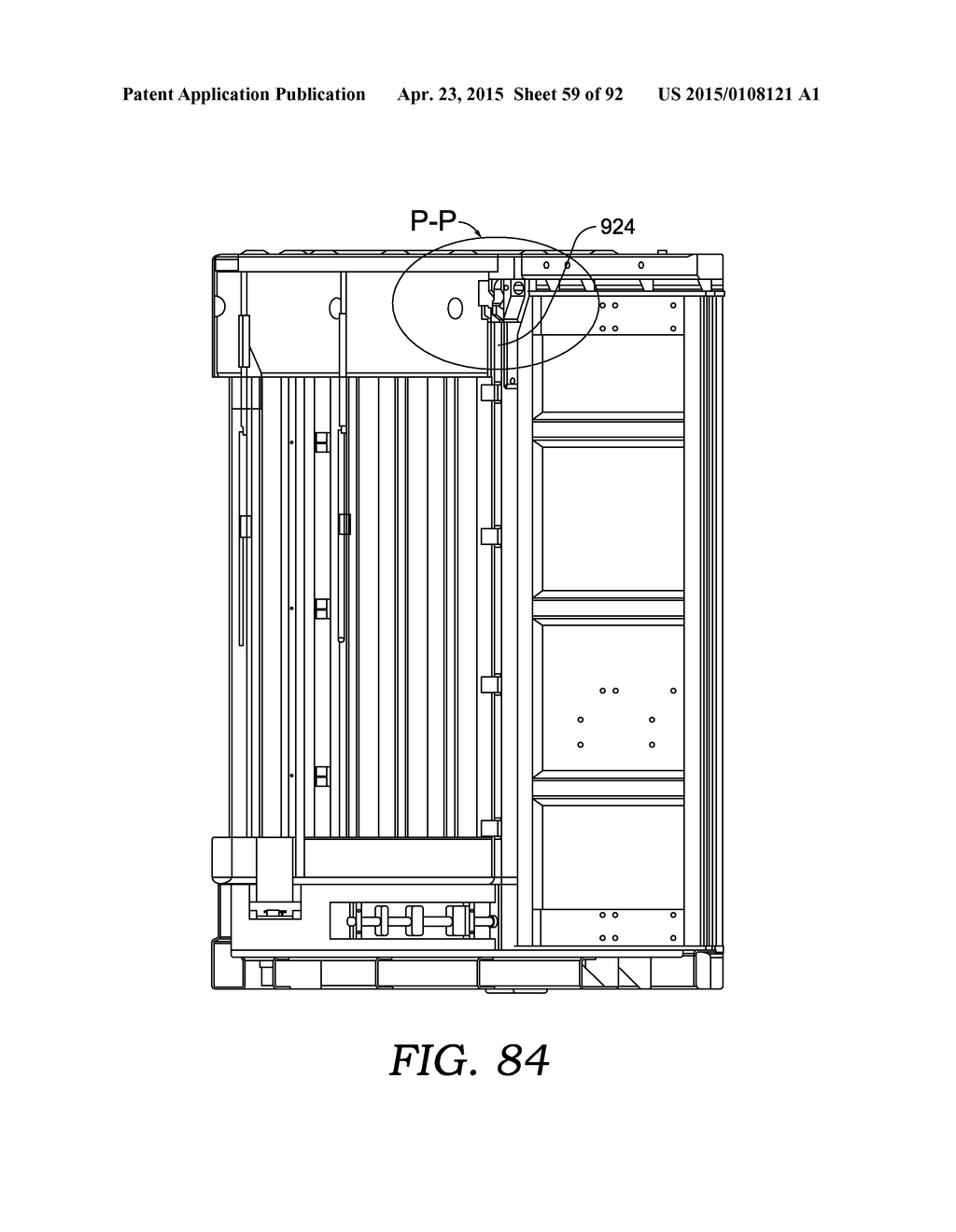 LOWER FRAME ASSEMBLY FOR A COLLAPSIBLE CONTAINER - diagram, schematic, and image 60